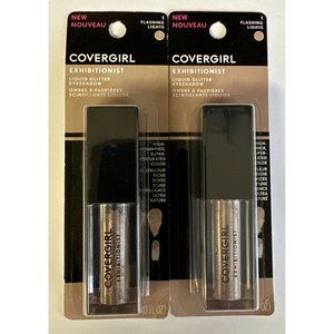 Covergirl Exhibitionist Liquid Glitter Eyeshadow #1 Flashing Lights (Gold) NIB
